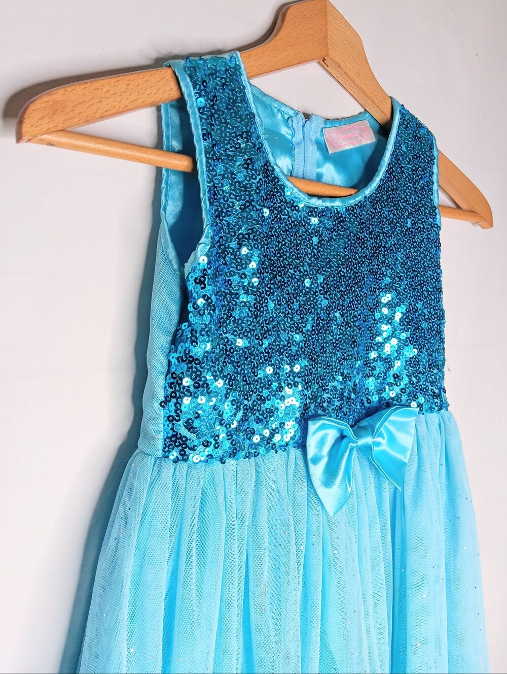 Popatu Size 8 Little Girls Tule & Sequin Blue Tutu Dress